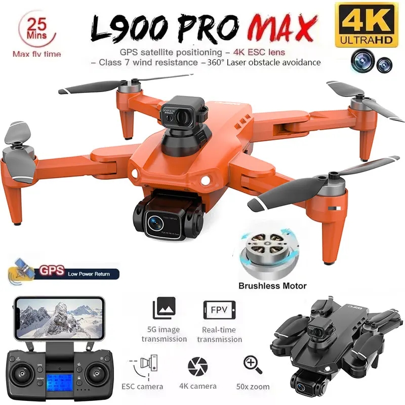 L900 Pro MAX GPS Drone 4K Prof - Drone Ae Rc ulasan dan harga
