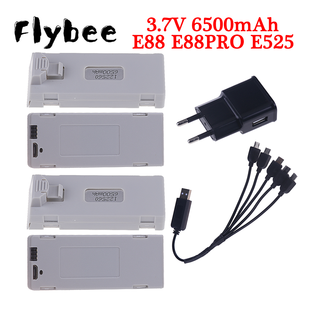 Original E88 Battery 3.7V 6500 - Drone E88 Rc Quadcopter ulasan dan harga