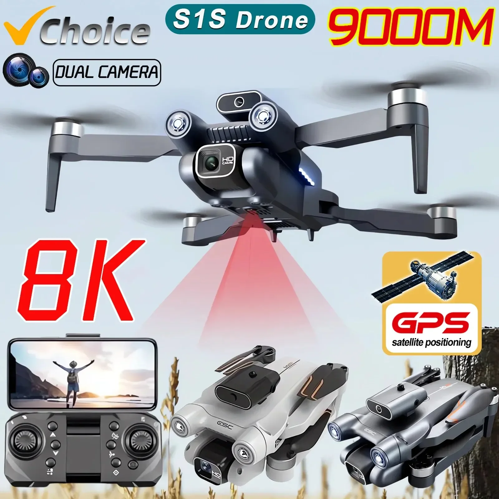 S1S Brushless Drone 4k Profess - Drone S1S Rc Quadcopter ulasan dan harga